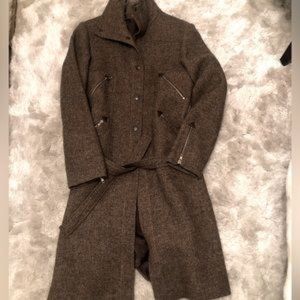 Esprit Brown wool tweed coat